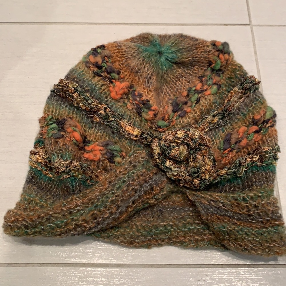 KNITTED BY ME🌺OOAK🌺Handmade Cardigan with Hat - Picture 16 of 17